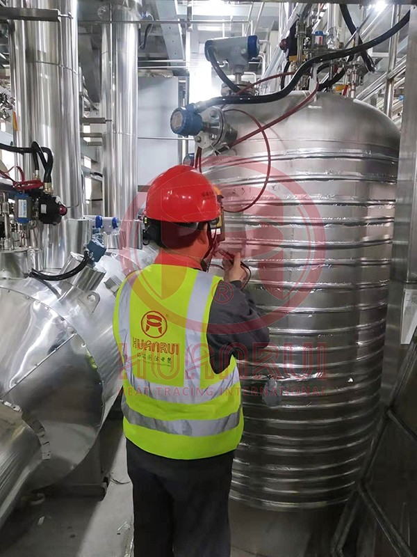 Das Huanrui-Begleitheizungssystem unterstützt Nanda Optoelectronics bei der Herstellung wichtiger Spezialgase.